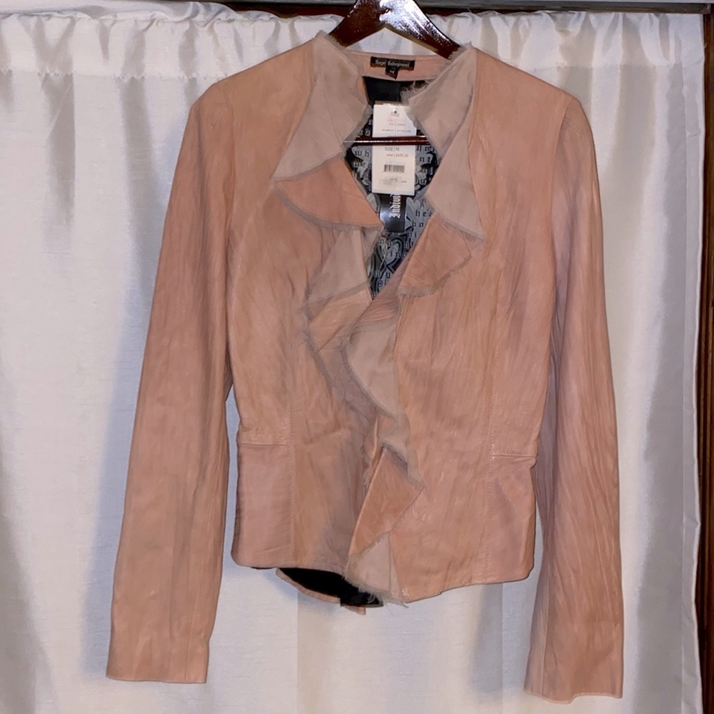 Dusty Rose Leather Jacket